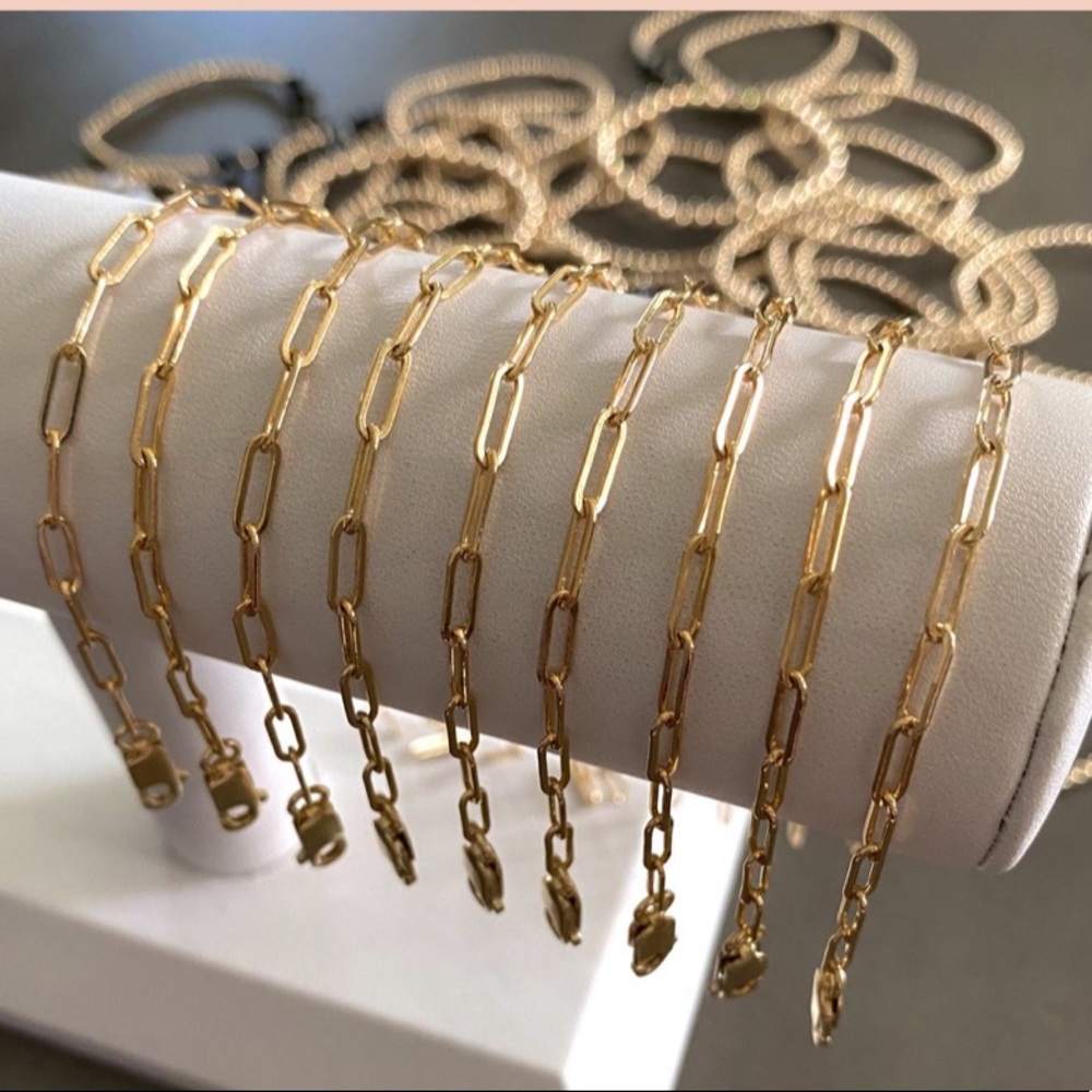 Gold link bracelet